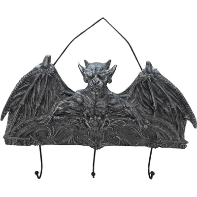 Produktbild von Fantasy Gargoyle Garderobe für die Wand mit 3 Metallhaken