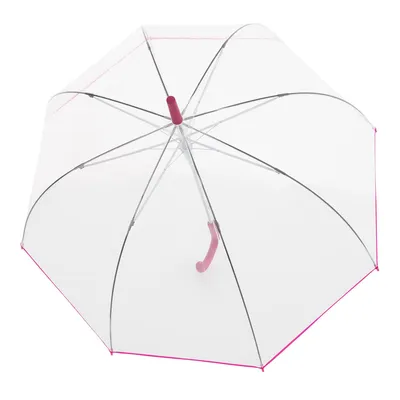 Immagine prodotto di doppler ombrello a bastone ombrello Nizza Transparent AC Pink trasparente