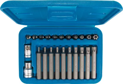 Produktbild von T-Profi Steckschlüssel Einsatz Schraubendreher-Satz 3/8 + 1/2 T10 bis T55 22-tlg