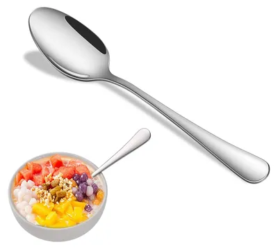 8 Edelstahl-Teelöffel, 16,7 cm, spülmaschinengeeignet