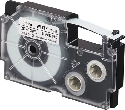 Image de CASIO XR-9GWE Cassette de ruban noir sur blanc 9 mm / 5,5 m