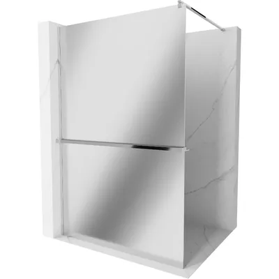 Obrázok produktu pre Mexen Kioto+ sprchová stena s poličkou a lištou 110 x 200 cm, zrkadlo 8 mm, chrómová - 800-110-121-01-50