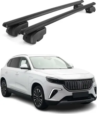 Produktbild von Dachträger Grundtäger für Togg T10X 2023-2025 75kg ABE Aluminium Schwarz 2 tlg