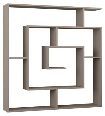 Immagine prodotto di Libreria in legno "Labirent" - 125 x 22 x 129 cm - Marrone moka chiaro