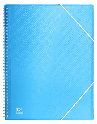 Productafbeelding van Oxford, documentenmap van kunststof, A4, 30 transparante insteekhoesjes, blauw