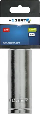 Produktbild von Högert Technik Sechskantsteckschlüssel 3/8“, 6 mm, lang, CrV, HT1A156