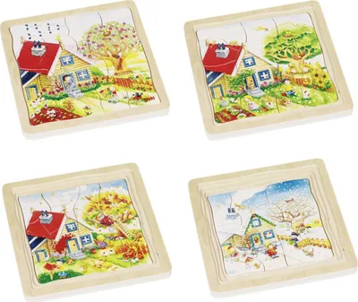 Productafbeelding van Schichtenpuzzle Jahreszeiten 54 Teile