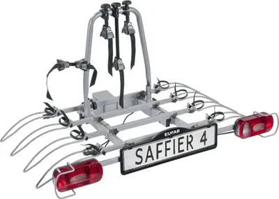 Image de Porte-Vélos 4 Vélos Basculant Sur Attelage Saffier 4 - En 7 Broches - Eufab