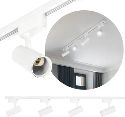 Produktbild von 1-Phasen-Schienenlicht 1m + 4x GU10 Weiß Set