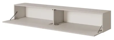 Image de Selsey VELDIO - Meuble TV 175 cm gris-beige avec façade fraisée