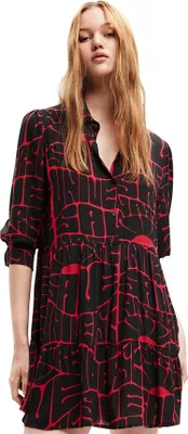 Zdjęcie produktu dla DESIGUAL Sukienka Kobiety Tekstylny Czarny SF14482 - Rozmiar: S