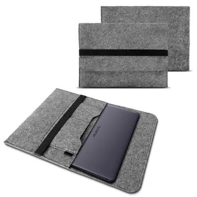 Produktbild von Schutzhülle für Huawei MateBook X / Pro / E Tasche Hülle Filz Sleeve Case CoverFarben:Grau