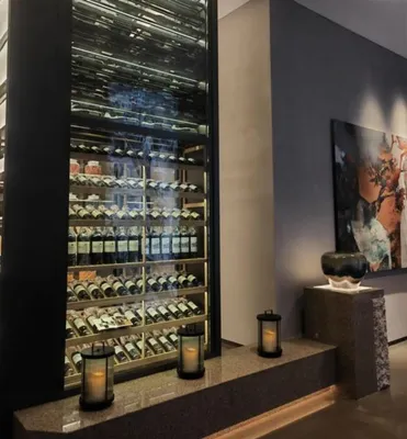 Image de Armoire à vin Casier mural à vin Casier à bouteilles Meuble à vin Rangement à vin