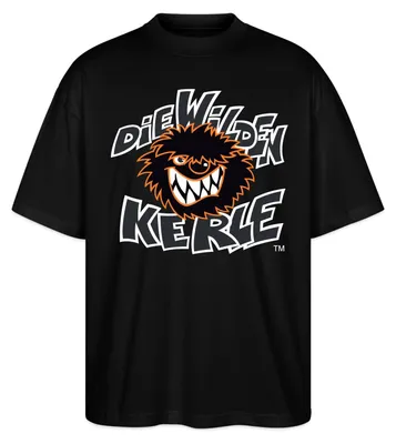 Produktbild von Spreadshirt Die Wilden Kerle Logo Wild Oversize Uni T-Shirt, L, Schwarz