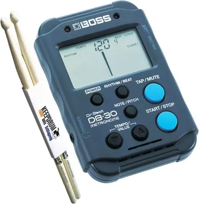 Produktbild von Boss Metronom DB-30 Dr Beat mit Schlagzeugstöcken
