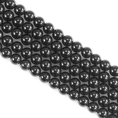 Productafbeelding van Edelsteen kralen set van 45 stuks, 8mm zwarte obsidiaan kralen
