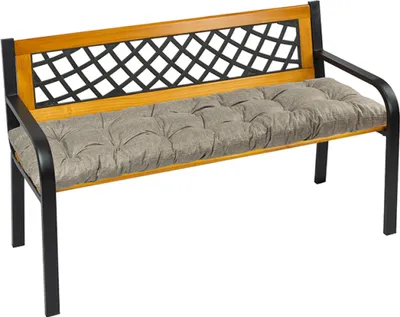 Zdjęcie produktu dla Poduszka na ławkę pikowana - 40x120 cm - szara