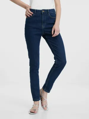 Obrázek produktu pro Tmavě modré dámské skinny džíny 34