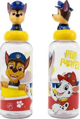Produktbild von Paw Patrol Chase 3D Figur Deckel Wasserflasche Trinkflasche Flasche 560 ml