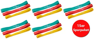 Produktbild von Rubberband Dittmann Kombipack 5x Gelb, Grün, Rot (15 Stk Sparpack)