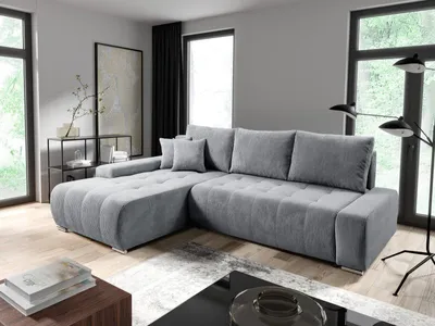 Produktbild von KEF Ecksofa Vera – L-Form – 265x85x185 cm – Liegefläche 140x215 cm – Mit Schlaffunktion – Rollsystem zur Ausklappung – Linksseitig - Paso 55
