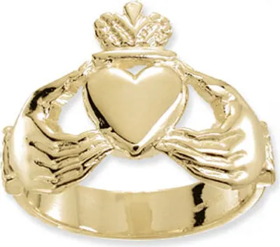 Produktbild von Klassischer 9 Karat (375) Gold Herren - Claddagh Ring, 63 (20.1); TRS17182RSU