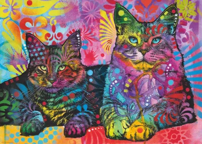 Produktbild von Heye Puzzle Devoted 2 Cats, 1000 Teile, 1000 Stück(e), Kunst