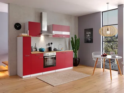 Produktbild von Küche Küchenzeile Küchenblock Einbauküche Weiß Malia 240 cm Respekta
