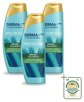 Zdjęcie produktu dla 3 sztuki szamponu Head & Shoulders DermaX Pro Anti-łupież, łagodzący, 470 ml - zestaw ekonomiczny