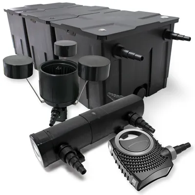 Obrázok produktu pre Sada:filter pre jazierka 90000l 36W UVC odkalovač pre jazierka 80W čerpadlo pre jazierka skimmer