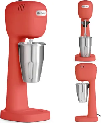 Image de HENDI Mixeur à milk-shake - Design by Bronwasser, Rouge, 220-240V/400W, 170x196x(H)490mm