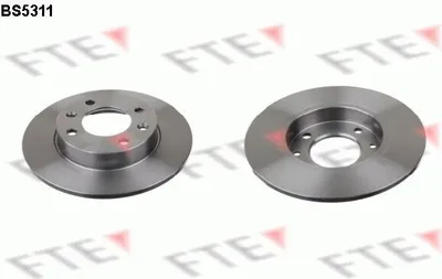 Obrázek produktu pro 2x FTE Zadní brzdový kotouč 9072074 pasuje pro PEUGEOT 307 (3A/C) 307 CC (3B)