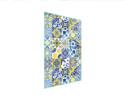 Produktbild von Herdabdeckplatte 35x52 Glaskeramikkochfeld Abdeckung Spritzschutz Glasplatte Deko Schneidebrett Mosaik Bunt