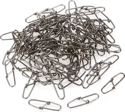 Immagine prodotto di 100 pezzi di chiusure di sicurezza Dual Lock per pesca, accessori per terminali da pesca (1#)