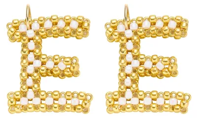 Produktbild von Glas Buchstabenanhänger für Schmuckherstellung in Gold