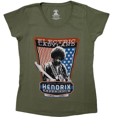 Zdjęcie produktu dla Jimi Hendrix Electric Ladyland Green M Damskie Koszulka
