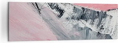 Produktbild von Bild auf Leinwand - Leinwandbild - Einteilig - Rosa Grau Farbe - 160x50cm - Wand Bild - Wanddeko - Wandbilder - Leinwanddruck - Bilder - Wanddekoration - Leinwand bilder - Wandbild - AB160x50-4982