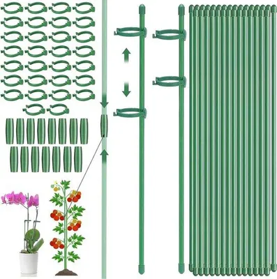 Image de Support pour plantes de 30 cm avec 30 tiges et pinces