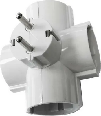 Produktbild von Steckdosenerweiterung EDM Vierfach 2400 W 250 V 16 A Thermoplastischer Kunststoff