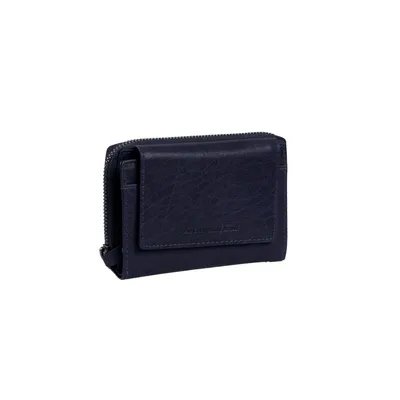 Produktbild von The Chesterfield Brand Hanoi Lederbörse Geldbörse Reißverschluss navy