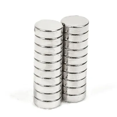 Productafbeelding van Neodymium magneet, 6 x 2 mm, schijfvorm, verpakking van 100 stuks