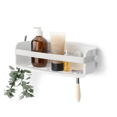 Obrázek produktu pro Umbra Flex sprchová polička k lepení, sprchová polička, plast, bílá, 33 x 12 x 9 cm, 1021300-660