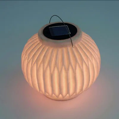 Zdjęcie produktu dla Lampion solarny na zewnątrz odporny na warunki atmosferyczne Ibiza | wygląd piaskowca | lampa solarna wisząca | dekoracja balkonu dekoracja patio | oświetlenie ogrodowe LED akcesoria kempingowe grill na zewnątrz | 2700K H=15cm 102670