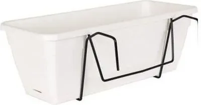 Image de Jardinière ARTEVASI Venezia, Avec Réserve d'Eau, Blanc, 10L, 49 x 19,5 x 16,6 cm