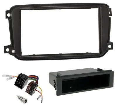 Radio-Einbauset 1-DIN/2-DIN Blende für Smart Fortwo 451 2010-2015
