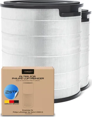Produktbild von Comedes 2er Set Kombifilter passend für Philips Luftreiniger 2000(I), AC2939/10