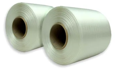Produktbild von 2 Rollen Textil-Umreifungsband 9 mm, 500 m, reißfest bis 250 kg, auch geeignet als Ballenpressenband für Papier- und Folienpressen