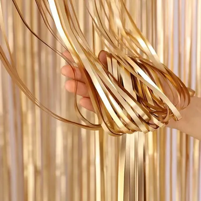 Image de Rideau décoratif « Champagne doré mat », 100 x 200 cm