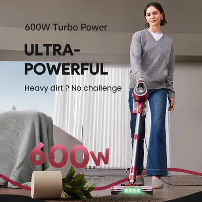 Image de Aspirateur filaire - Puissance de 600 W - Capacité de 1,5 litre - Aspirateur à main léger