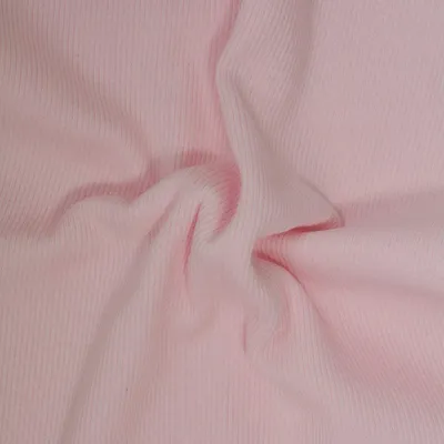 0,25m Bündchen-Stoff gerippt uni 5% Elastan 30/60cm breit Schlauchware Meterware Farbwahl rosa